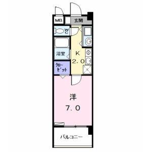 1K 間取り図