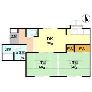 2DK 間取り図