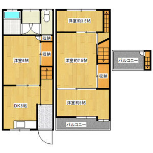 4DK 間取り図