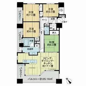4LDK 間取り図