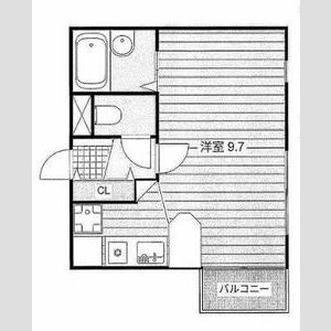 ワンルーム 間取り図