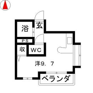 ワンルーム 間取り図