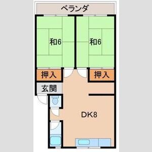 2DK 間取り図