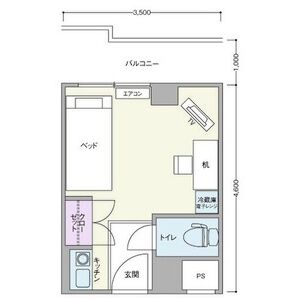 ワンルーム 間取り図