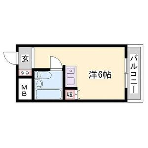 ワンルーム 間取り図