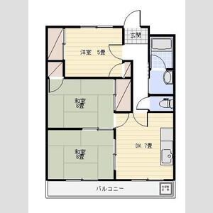 3DK 間取り図