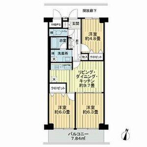 3LDK 間取り図