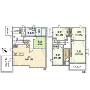 5LDK 間取り図