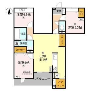 3LDK 間取り図