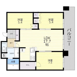 3LDK 間取り図