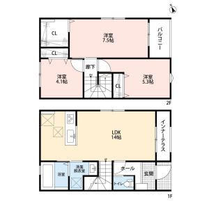 3LDK 間取り図