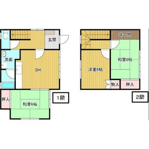 3DK 間取り図