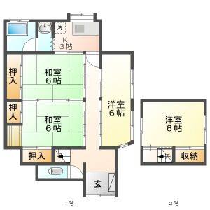 4K 間取り図