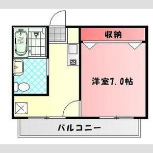 1DK 間取り図