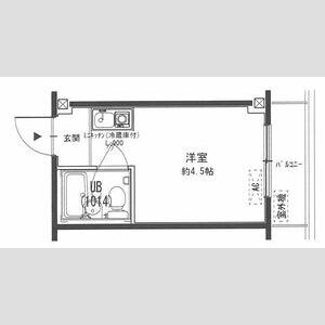 ワンルーム 間取り図