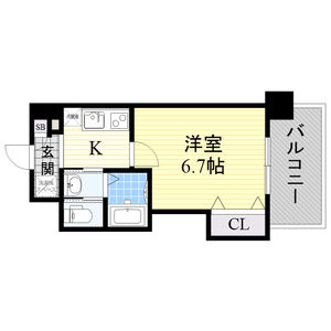 1K 間取り図