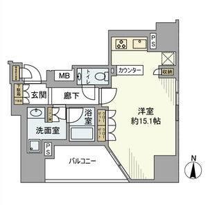 ワンルーム 間取り図