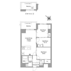 3LDK 間取り図