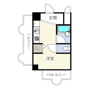 1K 間取り図