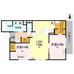 2LDK 間取り図