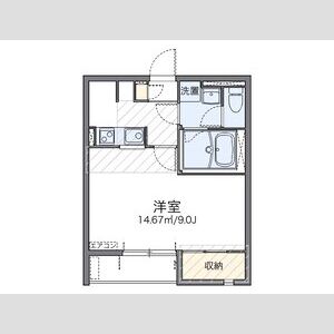 1K 間取り図