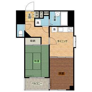 2DK 間取り図