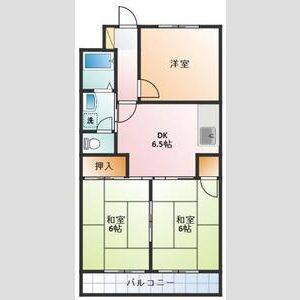 3DK 間取り図