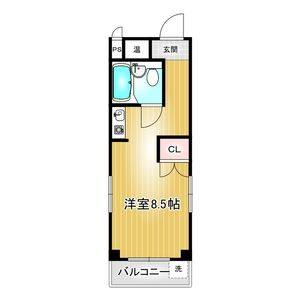 ワンルーム 間取り図