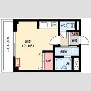 ワンルーム 間取り図