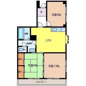 3LDK 間取り図