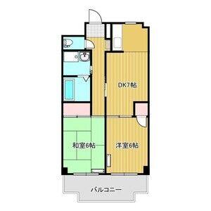 2DK 間取り図