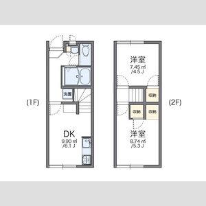 2DK 間取り図