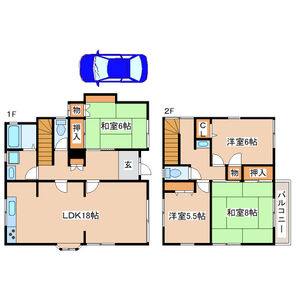4LDK 間取り図