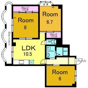 3LDK 間取り図