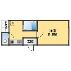 ワンルーム 間取り図