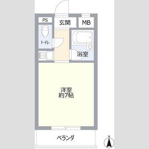 ワンルーム 間取り図