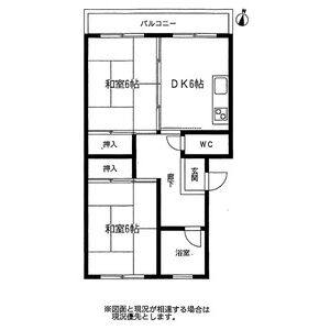 2DK 間取り図