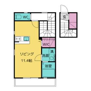 1R 間取り図