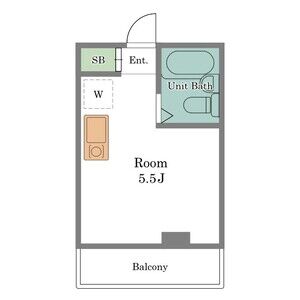 ワンルーム 間取り図