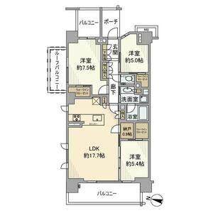 3LDK 間取り図