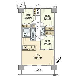 3LDK 間取り図