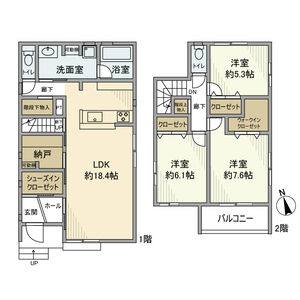 3LDK 間取り図