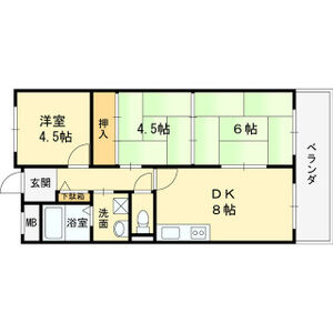 3DK 間取り図