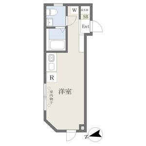 ワンルーム 間取り図