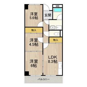 3LDK 間取り図