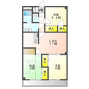 3LDK 間取り図