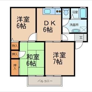 3DK 間取り図