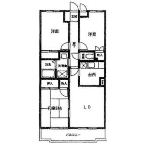 3LDK 間取り図