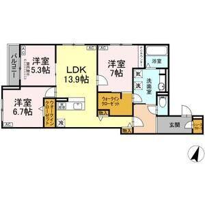 3LDK 間取り図