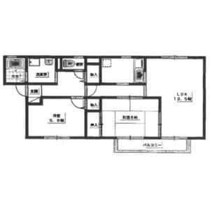 2LDK 間取り図